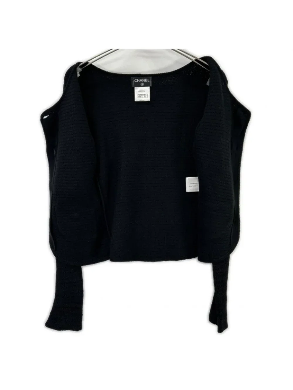 Chanel CC Button Silk Cashmere Knit Cardigan 38